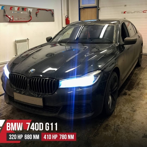 Чип тюнинг BMW 7-Series G11/G12 740d/740Ld 320hp